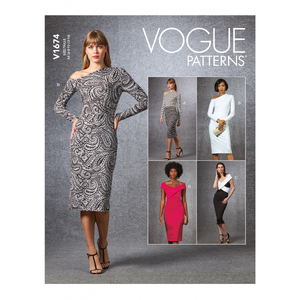 Vogue Sewing Pattern Misses&#39; Dress 1674 A5 (Sizes 6-14)