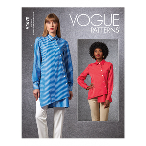 Vogue Sewing Pattern Misses&#39; Shirt 1678ZZ (Sizes L-XL-XXL)