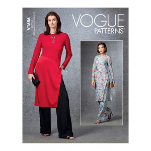 Vogue Sewing Pattern Misses&#39; Tunic &amp; Pants 1686y (Sizes XS-S-M)