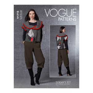 Vogue Sewing Pattern Misses&#39; Vest &amp; Pants 1715A