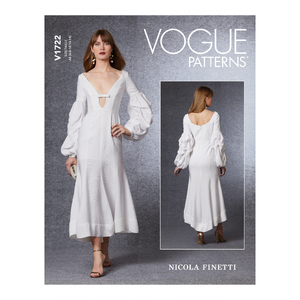 Vogue Sewing Pattern Misses&#39; Special Occasion Dress 1722 A5 (Sizes 6-14)