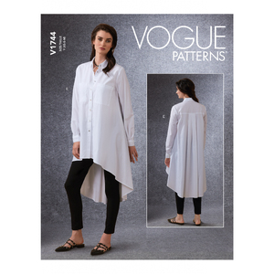 Vogue Sewing Pattern Misses&#39; Shirt and Belt 1744y (Sizes XS-S-M)