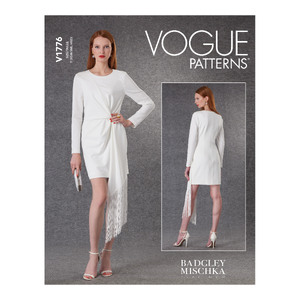 Vogue Sewing Pattern Misses&#39; Dress Badgley Mischka 1776y (Sizes XS-S-M)