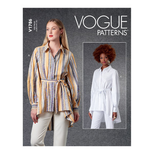 Vogue Sewing Pattern Misses&#39; Shirts &amp; Belt 1786A