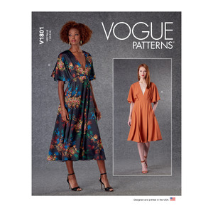 Vogue Sewing Pattern Misses&#39; Dresses 1801y (Sizes XS-S-M)