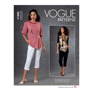 Vogue Sewing Pattern Misses&#39; Tops &amp; Pants 1805A