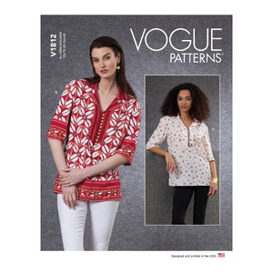 Vogue Sewing Pattern Misses&#39; Tunics 1812A