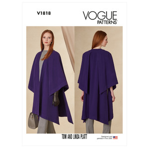 Vogue Sewing Pattern Misses&#39; Cape 1818A