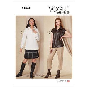 Vogue Sewing Pattern Misses&#39; Top, Skirt and Pants 1833A