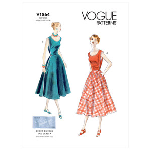 Vogue Sewing Pattern - Misses&#39; Wrap Dress 1864B5