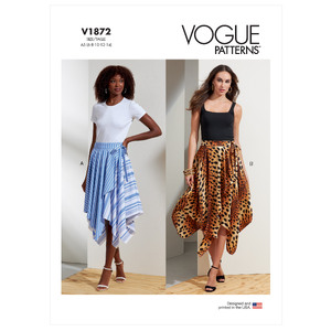 Vogue Sewing Pattern Misses&#39; Skirts 1872 A5 (Sizes 6-14)