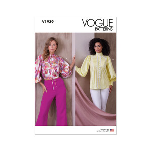 Vogue Sewing Pattern 1939B5 Misses&#39; Top Sizes 8-16