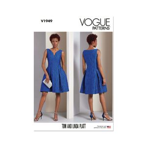 Vogue Patterns V1949b5 Misses’ Dress by Tom &amp; Linda Platt sizes 8-16