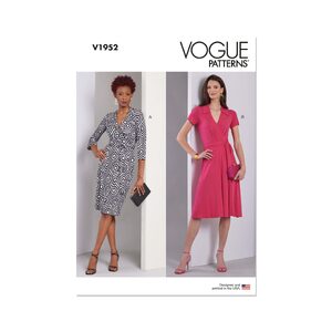 Vogue Patterns V1952f5 Misses’ Wrap Dresses sizes 16-24