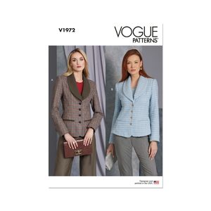 Vogue Patterns V1972h5 Misses’ Jacket sizes 6-14