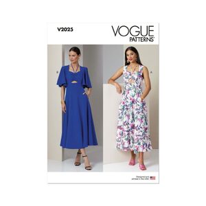 Vogue Patterns V2025y5 Misses’ Dress with Sleeve Variations size 18-26