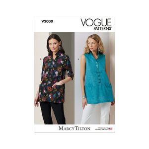 Vogue Patterns V2030y5 Misses’ Tunics by Marcy Tilton size 18-26