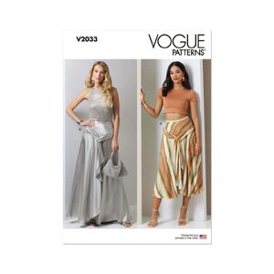 Vogue Patterns V2033d5 Misses Skirt in Two Lengths size 4-12