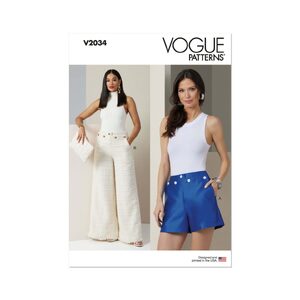 Vogue Patterns V2034y5 Misses’ Shorts and Trousers size 18-26