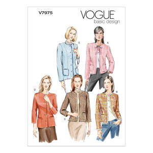 Vogue Sewing Pattern Misses&#39;/Misses&#39; Petite Jacket 7975A