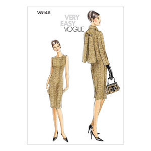 Vogue Sewing Pattern - Misses&#39;/Misses&#39; Petite Jacket and Dress 8146AA