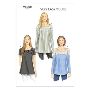 Vogue Sewing Pattern Misses&#39; Tunic 8950 A5 (Sizes 6-14)