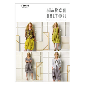 Vogue Sewing Pattern Misses&#39; Dress and Jacket 8975ZZ (Sizes L-XL-XXL)