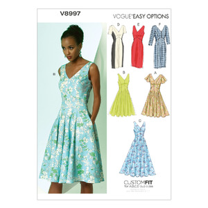 Vogue Sewing Pattern Misses&#39; Dress 8997 A5 (Sizes 6-14)