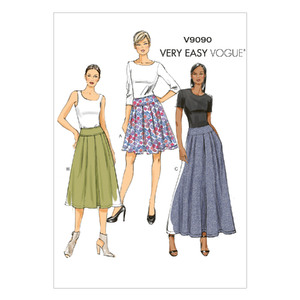 Vogue Sewing Pattern Misses&#39; Skirt 9090 A5 (Sizes 6-14)