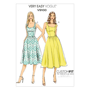 Vogue Sewing Pattern Misses&#39; Dress 9100 A5 (Sizes 6-14)