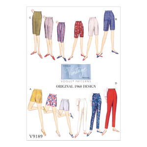 Vogue Sewing Pattern Misses&#39; Shorts and Tapered Pants 9189 A5 (Sizes 6-14)