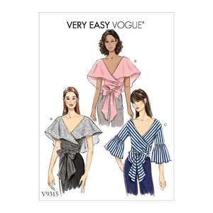 Vogue Sewing Pattern Misses&#39; Top 9315 A5 (Sizes 6-14)