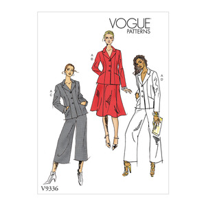 Vogue Sewing Pattern Misses&#39;/Misses&#39; Petite Jacket, Skirt and Pants 9336 A5 (Sizes 6-14)