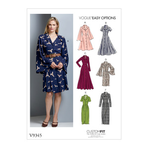 Vogue Sewing Pattern Misses&#39; Dress 9345 A5 (Sizes 6-14)