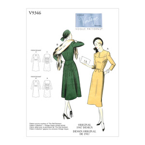 Vogue Sewing Pattern Misses&#39; Dress 9346 A5 (Sizes 6-14)