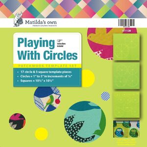 Playing with Circles (17 Circles + 3 Squares), 20 Template set, VT1139