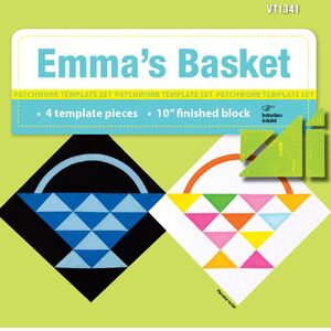 Emma&#39;s Basket 4 Piece Patchwork Template Set, VT1341