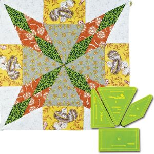 Matilda&#39;s Own Jackaroo Star Set, 4 Patchwork Template Pieces, VT4016MC