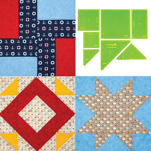 Back To Basics 4G, 7 Piece Patchwork Template Set, Instructions Included VT4028MC