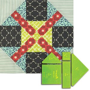 Alice&#39;s Cross 5 Piece Patchwork Template Set, Instructions Included VT4038MC