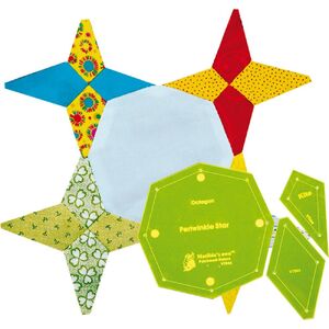 Periwinkle Star 3 Piece Patchwork Template Set, VT904