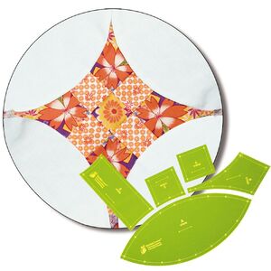 Curved 9-Patch, 5 Piece Patchwork Template Set, VT938