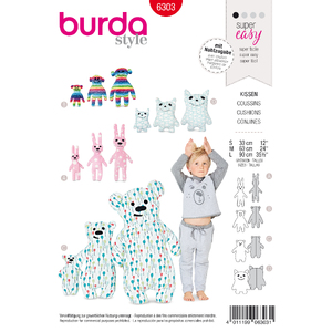 Burda Style Pattern 6303 Motif Pillows Burda Sewing Pattern 6303