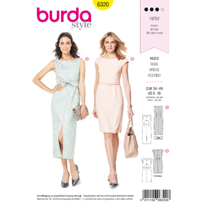 Burda Style Pattern 6320 Misses&#39; sheath dress Burda Sewing Pattern 6320