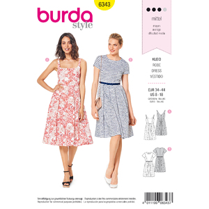 Burda Style Pattern 6343 Misses&#39; pinafore dress Burda Sewing Pattern 6343