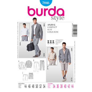 Burda Style B7046 Suit Sewing Pattern Burda Sewing Pattern 7046