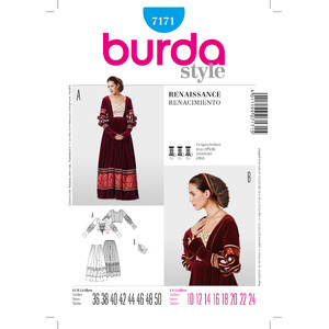 Burda Style B7171 Dress Sewing Pattern Burda Sewing Pattern 7171