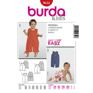 Burda B9652 Jumpsuit Sewing Pattern Burda Sewing Pattern 9652