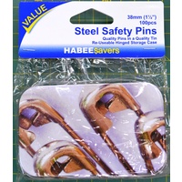 Prym Safety pins assorted 19-23-27mm gold - 5x30pcs
