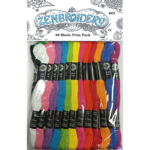 Zenbroidery 36 Skein Trim Pack (Thread, Beads, Sequins etc)